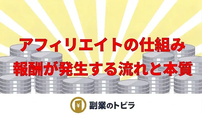 アフィリエイトの仕組みを解説する記事のアイキャッチ画像