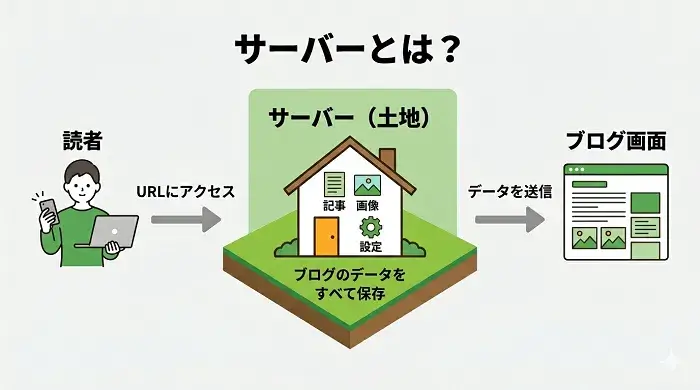 サーバーの図解画像